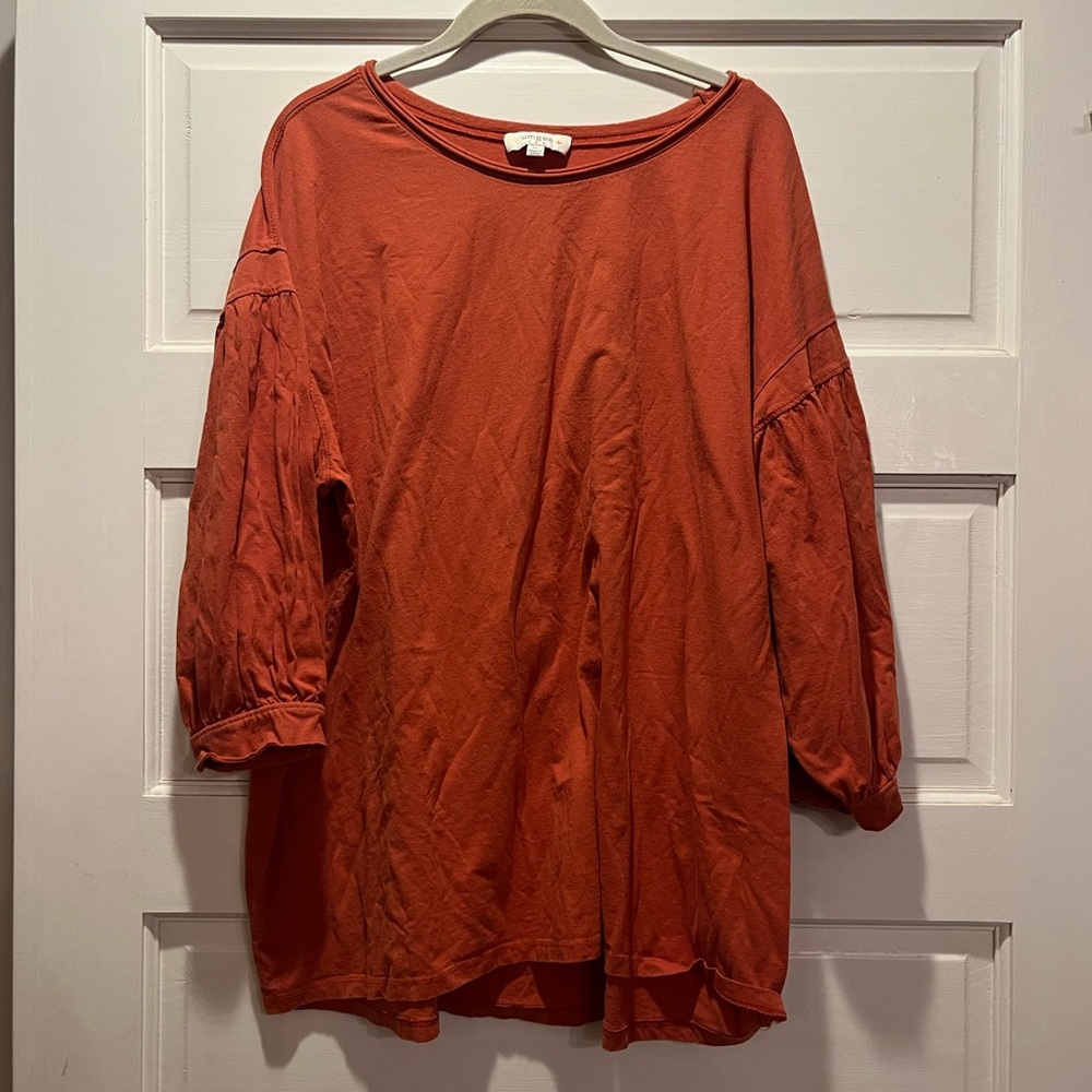 Umgee Pumpkin orange top
